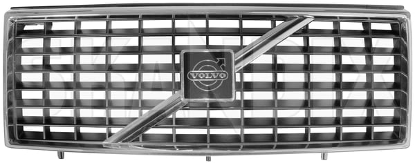 Gitter, Kühlergrill mit Strebe mit Emblem 1247270 (1027119) - Volvo 200 - Keywords: 242 244 245 frontgrille gitter gitter kuehlergrill mit strebe mit emblem grille kuehlergrille kuelergril kuelergrill p240 p242 p244 p245 Original altem aus chrom emblem lagerbestand mit new nos nos old schwarz stock strebe
