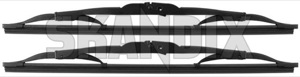 Wiper blade for Windscreen black Kit for both sides  (1027385) - Saab 95, 96, Sonett III - wiper blade for windscreen black kit for both sides wipers Own-label black both cleaning drivers for kit left passengers right side sides window windscreen