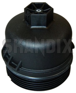 Cover, oil filter housing 8653788 (1027437) - Volvo C30, C70 (2006-), S40, V50 (2004-), S80 (2007-), V70 (2008-) - cover oil filter housing oilfilter Genuine filter oil seal with without