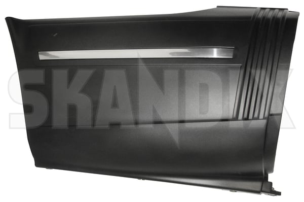 Bumper cover side front right black 6942833 (1027877) - Saab 900 (-1993) - Keywords: bumper cover side front right black skirts Genuine black front integrated right side