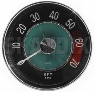 Revolution Counter 668371 (1028033) - Volvo P1800 - 1800e p1800e revcounter rev counter revolution counter rpm gauge tachometer Own-label attention attention  english exchange part policy return special with