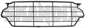 Cargo divider grill 9166501 (1028170) - Volvo 900, V90 (-1998) - boot grill cargo barrier cargo divider grill dog guard load compartment divider loadrestraint mesh load restraint mesh protective steel grill trunk Genuine addon add on black installation manual material with