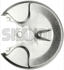 Splash panel, Brake disc fits left and right Rear axle 8963027 (1029152) - Saab 900 (-1993), 9000 - backing plate brake rotor brakerotors dust shields rotors splash guard splash panel brake disc fits left and right rear axle Genuine abs and axle fits for left rear right vehicles with