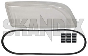 Lens, Headlight right 8628756 (1029188) - Volvo C70 (-2005) - lens headlight right Genuine clearglass clear glass right