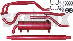 Exhaust system from Manifold  (1029346) - Saab 99 - exhaust system from manifold walker Walker addon add on from manifold material steel with
