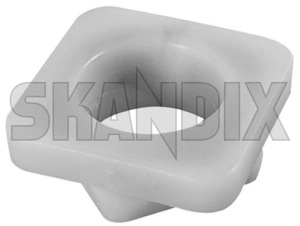 Retainer, Hand brake cable Differential, Rear axle right Bushing 1329524 (1029713) - Volvo 700, 900 - brackets clamps holders retainer hand brake cable differential rear axle right bushing retainers Genuine axle bushing differential differential  for rear right rigid vehicles with