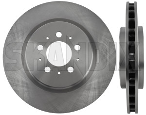 Brake disc Rear axle internally vented System Brembo 30645223 (1030068) - Volvo S60 (-2009), V70 P26 (2001-2007) - brake disc rear axle internally vented system brembo brake rotor brakerotors rotors Own-label 2 additional axle brembo for info info  internally model note pieces please rear s60r system v70r vented