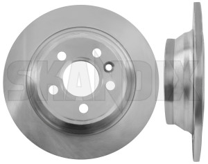 Brake disc Rear axle non vented 31471832 (1030071) - Volvo S80 (2007-), V70 (2008-), XC70 (2008-) - brake disc rear axle non vented brake rotor brakerotors rotors Own-label 2 additional and axle fits info info  left manual non note operation pieces please rear right solid vented with