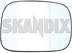 Mirror glass, Outside mirror right 30716138 (1030312) - Volvo XC70 (2001-2007), XC70 (2008-), XC90 (-2014) - mirror glass outside mirror right Own-label heatable right