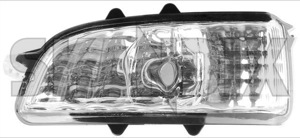 Indicator, side left 31111090 (1030403) - Volvo C30, C70 (2006-), S40, V50 (2004-), S60 (-2009), S80 (2007-), V40 (2013-), V40 CC, V70 (2008-), V70 P26 (2001-2007) - indicator side left Own-label bulb electronically exterior foldable left mirror not outside without