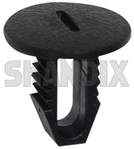 Clip, Interior panel 3500748 (1030613) - Volvo 700, 900, V90 (-1998) - clamps clip interior panel Genuine black hat roofsection shelf trunk