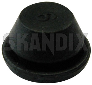 Plug round 658434 (1030866) - Volvo 120, 130, 220, 140, 164, 200, P1800, P1800ES, PV - 1800e p1800e plug round Genuine 10 10mm 7 7mm mm round rubber