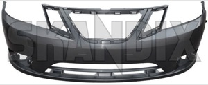 Bumper cover front to be painted 32016146 (1030910) - Saab 9-3 (2003-) - bumper cover front to be painted Genuine aero be cleaning except for front headlamp model painted system to vehicles without