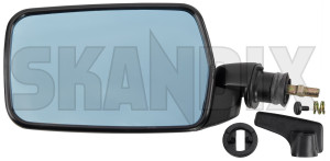 Outside mirror left 1255680 (1031245) - Volvo 200 - outside mirror left Genuine adjustment convex for glass left manual mirror with