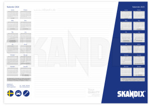Desk pad  (1031548) - universal  - desk pad Own-label 25 25pages 420 420mm 594 594mm calendar mm pages with