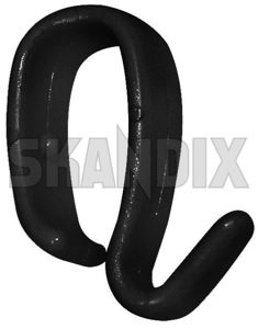 Coat hook Grab Handle interior black 1264454 (1031596) - Volvo 200 - coat hook grab handle interior black Genuine black grab handle interior