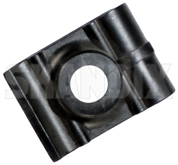 Clip Inner fender Bumper Plastic nut 30872531 (1031863) - Volvo S40, V40 (-2004) - Keywords: clip inner fender bumper plastic nut staple clips Genuine bumper fender inner nut plastic