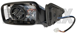 Outside mirror left 30623547 (1032078) - Volvo S40, V40 (-2004) - outside mirror left Genuine actuator adjustment cap cover covering electric for glass heatable left mirror with without