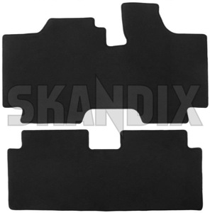 Floor accessory mats Velours black consisting of 1 pair  (1032117) - Saab 95, 96 - floor accessory mats velours black consisting of 1 pair Own-label 1 black consisting drive for hand left lefthand left hand lefthanddrive lhd of pair vehicles velours