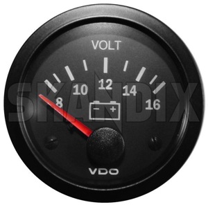 Voltmeter System VDO  (1032567) - universal  - additional display additional instrument control indicator gt instrument voltmeter system vdo vdo VDO 12 12v 16 52 52mm 8 mm system v vdo