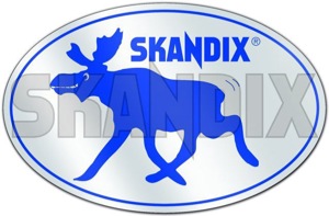 SKANDIX Shop Universalteile: Aufkleber Elch transparent (1032867)