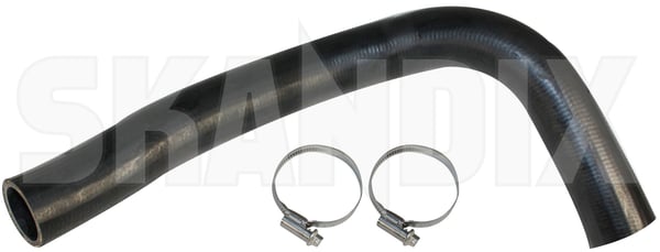 Radiator hose lower Engine cooler - Water pump 270616 (1032882) - Volvo 200 - Keywords: radiator hose lower engine cooler  water pump radiator hose lower engine cooler water pump Genuine      clamps cooler engine hose lower pump water with