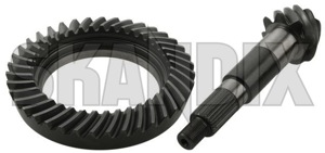 Pinion and crown wheel, Differential 4,88:1 273129 (1033079) - Volvo 120, 130, 220, 140, 164, 200, 700, P1800, P1800ES - 1800e bevel gear p1800e pinion and crown wheel differential 4 88 1 pinion and crown wheel differential 4881 Own-label 4,88 4881 4 88 1 axle m1030 m30 part racing rearaxle rearaxledifferential spicer spiceraxle spicerdifferential spicerrearaxle spicerrearaxledifferential system
