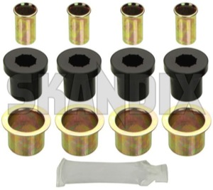 Bushing, Suspension Front axle Control arm, upper Kit for both sides 675432 (1033166) - Volvo 140 - bushing suspension front axle control arm upper kit for both sides bushings chassis Own-label polyurethan  polyurethan       arm arm arm  axle both carrier control drivers for front kit left passengers pu right side sides upper