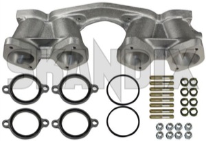 Intake manifold Weber 48 DCO/ SP  (1033485) - Volvo 120, 130, 220, 140, 200, P1800, P1800ES, PV, P210 - 1800e intake manifold weber 48 dco sp intake manifold weber 48 dcosp p1800e weber Weber 48 addon add on damper dcosp dco sp material part racing softmounts vibration weber with