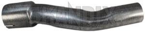 Exhaust pipe single, round 3472685 (1033582) - Volvo 400 - exhaust pipe single round Own-label bent round single single 