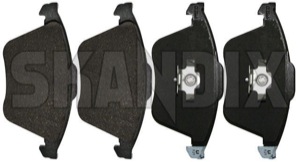 Brake pad set Front axle 93195754 (1033700) - Saab 9-3 (2003-) - brake pad set front axle Own-label 345 345mm axle front mm