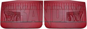Interior door panel Driver side Passengers side red Kit for both sides  (1033934) - Volvo 120, 130, 220 - covering covers door cards interior door panel driver side passengers side red kit for both sides upholstery Own-label 510 518 510518 510 518 both driver drivers for kit left passengers red right side sides