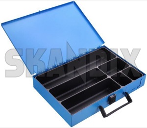Sortimentskasten Stahlblech  (1033976) - universal  - kasten kiste sortimentskasten stahlblech werkzeugbox werkzeugkasten Hausmarke 6 stahlblech unbestueckt