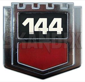 Emblem Fender 144 1211765 (1034730) - Volvo 140 - badges elefant ears elephant ears emblem fender 144 Genuine 144 fender