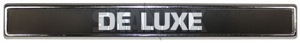 Emblem Heckblech De Luxe 1213449 (1034734) - Volvo 140 - 142 144 145 badges emblem heckblech de luxe embleme enbleme p140 p142 p144 p145 plaketten schriftzug Original de heckblech luxe