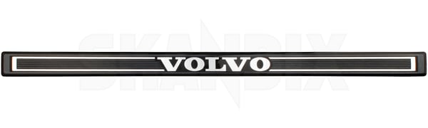 Sill plate rear 9134870 (1034756) - Volvo 900, S90, V90 (-1998) - Keywords: sill plate rear Genuine black material plastic rear synthetic volvo