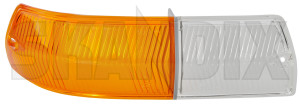 Lens, Indicator front right 1212731 (1035535) - Volvo 164 - lens indicator front right Genuine front right whiteorange white orange