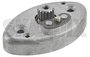 Crank gear housing, sunroof 1320801 (1035795) - Volvo 700, 900 - crank gear housing sunroof lift and slide roof liftandslide lift and slide manual sunroof roodcrank transmission assembly Genuine for manual sunroof vehicles with
