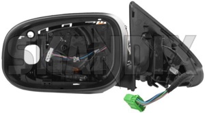 Outside mirror left 30745056 (1036163) - Volvo S60 (-2009), V70 P26 (2001-2007) - outside mirror left Genuine actuator adjustment cap cover covering electric electronically foldable folding for glass heatable indicator left lens lens  light memory mirror motor outside with without