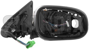 Outside mirror right 30745057 (1036165) - Volvo S60 (-2009), V70 P26 (2001-2007) - outside mirror right Genuine actuator adjustment cap cover covering electric electronically foldable folding for glass heatable indicator lens light memory mirror motor outside right with without