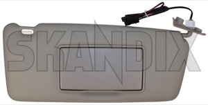 Sun visor right 9164668 (1036405) - Volvo 900, S90, V90 (-1998) - sun visor right Genuine beige for illumination makeup mirror right roof sun vehicles with without
