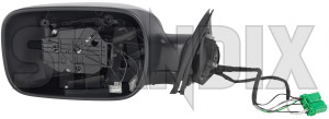 Outside mirror left 30634925 (1036630) - Volvo XC70 (2001-2007) - outside mirror left Genuine actuator adjustment cap cover covering electric electronically foldable for glass heatable left lens light memory mirror not outside with without