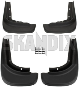 Mud flap front rear Kit  (1036778) - Volvo XC60 (-2017) - mud flap front rear kit Own-label black except for front kit model rdesign r design rear