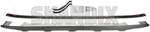Heckschürzeneinsatz 30764994 (1036786) - Volvo XC60 (-2017) - gelaendewagen heckschuerzeneinsatz suv xc xc60 Hausmarke endrohren fahrzeuge fuer mit silber silberner zwei