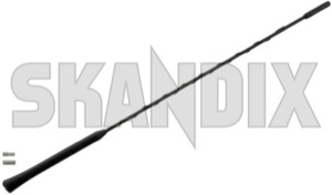 Aerial stick  (1036889) - universal ohne Classic - aerial rod aerial stick antenna skandix SKANDIX 400 400mm black fiberglass m5m6 m5 m6 metric mm thread with
