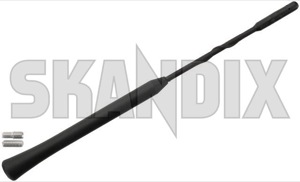 Aerial stick  (1036891) - universal ohne Classic - aerial rod aerial stick antenna Own-label 230 230mm black fiberglass m5m6 m5 m6 metric mm thread with
