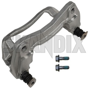 Carrier, Brake caliper fits left and right 8602148 (1037016) - Volvo S40, V40 (-2004) - brake caliper bracket brakecalipercarrier carrier bracket carrier brake caliper fits left and right mounting bracket Own-label and axle bolt exchange fits front guide left part right with
