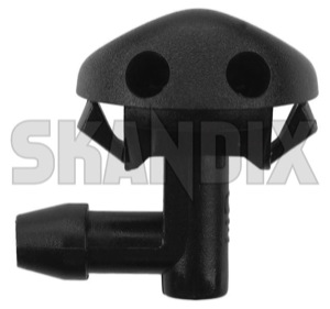 Nozzle, Windscreen washer fits left and right for Windscreen 4480653 (1037639) - Saab 900 (1994-) - nozzle windscreen washer fits left and right for windscreen squirter jet nozzle window washer nozzle wiper washer nozzle Genuine and cleaning fits for left right window windscreen
