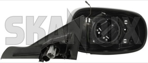 Outside mirror right  (1037660) - Saab 9-3 (2003-) - outside mirror right Genuine actuator adjustment cap cover covering drive electric electronically foldable folding for glass hand heatable left lefthand left hand lefthanddrive lhd memory mirror motor outside right vehicles with without