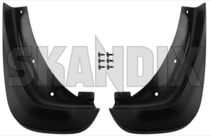 Mud flap front Kit for both sides 30744133 (1037709) - Volvo XC70 (2008-) - mud flap front kit for both sides Genuine addon add on black both drivers for front kit left material passengers right side sides with